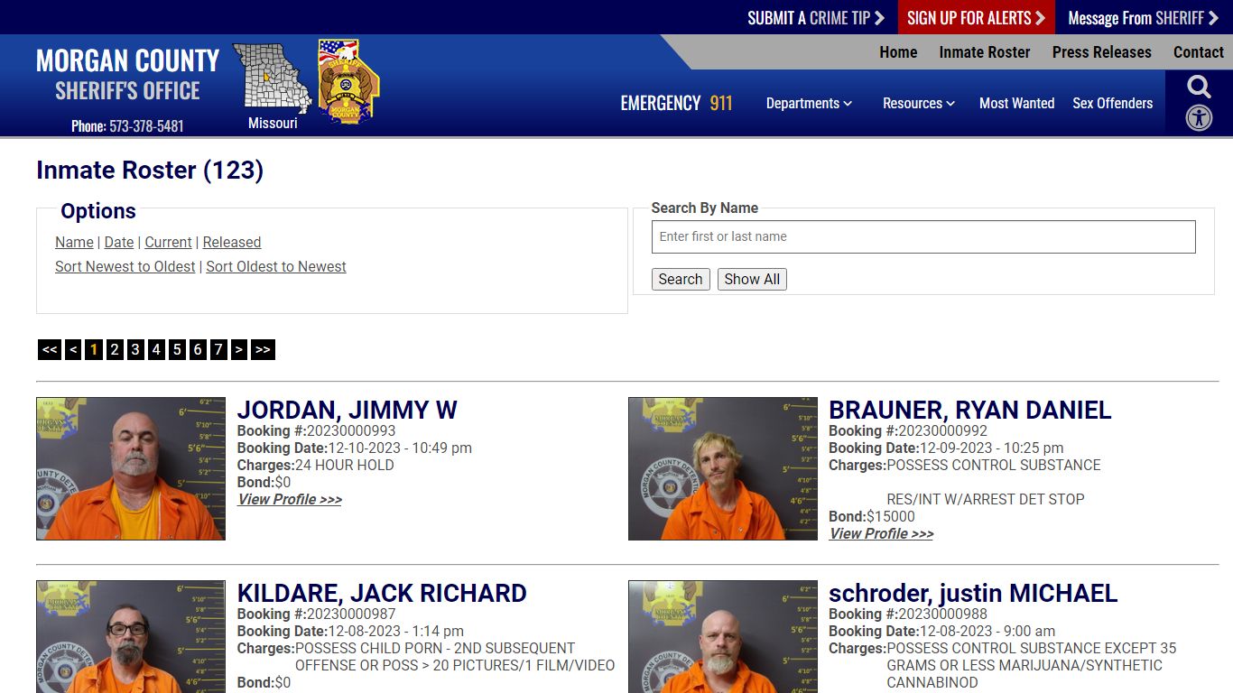 Inmate Roster - Current Inmates Booking Date Descending - Morgan County ...